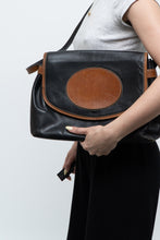 Load image into Gallery viewer, Vintage x FERRE GLANFRANCO Brown, Black Leather Purse