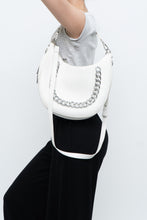 Load image into Gallery viewer, INC x Faux White Leather Chain Purse