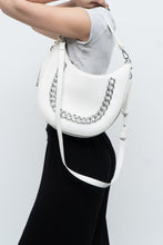 Load image into Gallery viewer, INC x Faux White Leather Chain Purse