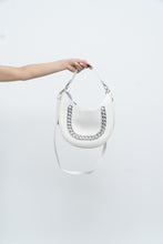 Load image into Gallery viewer, INC x Faux White Leather Chain Purse