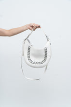 Load image into Gallery viewer, INC x Faux White Leather Chain Purse