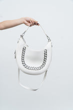 Load image into Gallery viewer, INC x Faux White Leather Chain Purse