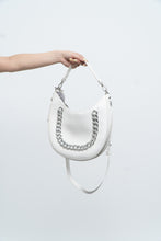 Load image into Gallery viewer, INC x Faux White Leather Chain Purse