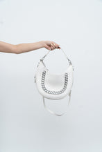 Load image into Gallery viewer, INC x Faux White Leather Chain Purse