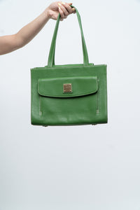 Vintage x DOONEY & BOURKE Green Pebble Leather Purse