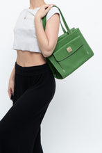 Load image into Gallery viewer, Vintage x DOONEY &amp; BOURKE Green Pebble Leather Purse