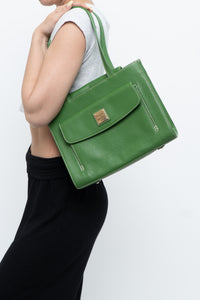 Vintage x DOONEY & BOURKE Green Pebble Leather Purse