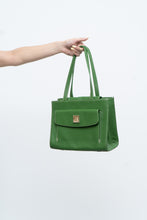 Load image into Gallery viewer, Vintage x DOONEY &amp; BOURKE Green Pebble Leather Purse
