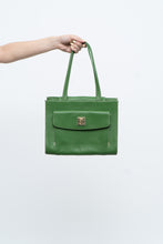 Load image into Gallery viewer, Vintage x DOONEY &amp; BOURKE Green Pebble Leather Purse