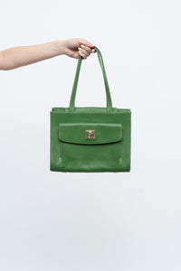 Vintage x DOONEY & BOURKE Green Pebble Leather Purse