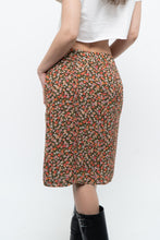 Load image into Gallery viewer, Vintage x GAP Orange, Brown Floral Midi Skirt (XS, S)