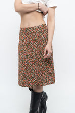 Load image into Gallery viewer, Vintage x GAP Orange, Brown Floral Midi Skirt (XS, S)