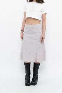 Vintage x GAP Cotton-Blend Polka Dot Skirt (L, XL)