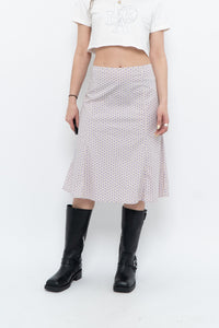 Vintage x GAP Cotton-Blend Polka Dot Skirt (L, XL)