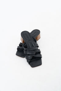 VINCE x Black Butter Leather Strappy Sandals (7)