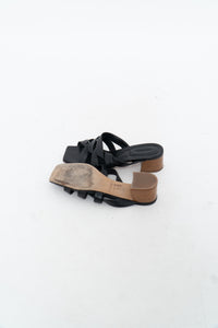 VINCE x Black Butter Leather Strappy Sandals (7)