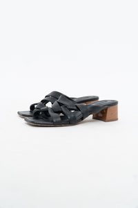 VINCE x Black Butter Leather Strappy Sandals (7)
