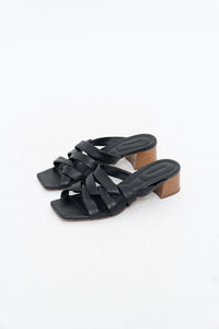 VINCE x Black Butter Leather Strappy Sandals (7)