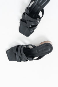 VINCE x Black Butter Leather Strappy Sandals (7)