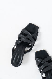 VINCE x Black Butter Leather Strappy Sandals (7)