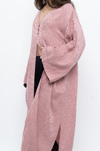SMASH & TESS x Deadstock Blush Pink Floral Satin Flowy Top (S-XL)
