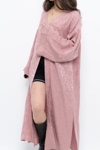 SMASH & TESS x Deadstock Blush Pink Floral Satin Flowy Top (S-XL)