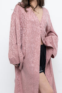 SMASH & TESS x Deadstock Blush Pink Floral Satin Flowy Top (S-XL)
