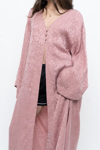 SMASH & TESS x Deadstock Blush Pink Floral Satin Flowy Top (S-XL)