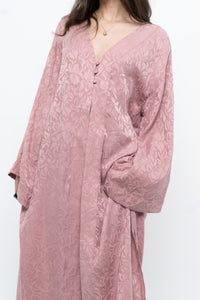SMASH & TESS x Deadstock Blush Pink Floral Satin Flowy Top (S-XL)