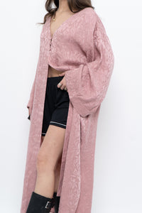 SMASH & TESS x Deadstock Blush Pink Floral Satin Flowy Top (S-XL)