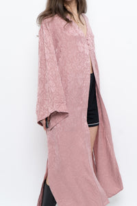 SMASH & TESS x Deadstock Blush Pink Floral Satin Flowy Top (S-XL)