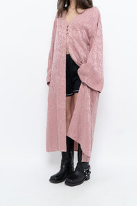SMASH & TESS x Deadstock Blush Pink Floral Satin Flowy Top (S-XL)