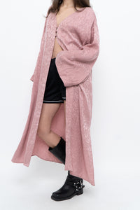 SMASH & TESS x Deadstock Blush Pink Floral Satin Flowy Top (S-XL)