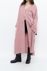 SMASH & TESS x Deadstock Blush Pink Floral Satin Flowy Top (S-XL)