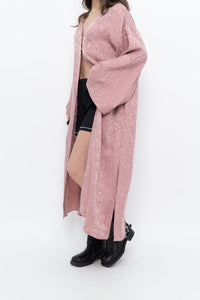 SMASH & TESS x Deadstock Blush Pink Floral Satin Flowy Top (S-XL)