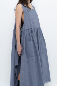CECIBIRBONA CUCITO A FIRENZE x Denim Apron Dress (S-XL)