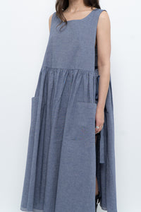 CECIBIRBONA CUCITO A FIRENZE x Denim Apron Dress (S-XL)