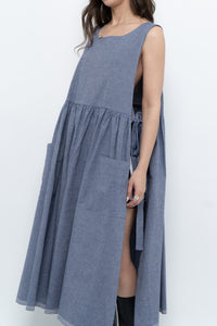 CECIBIRBONA CUCITO A FIRENZE x Denim Apron Dress (S-XL)