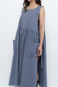 CECIBIRBONA CUCITO A FIRENZE x Denim Apron Dress (S-XL)