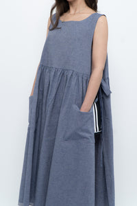 CECIBIRBONA CUCITO A FIRENZE x Denim Apron Dress (S-XL)