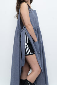CECIBIRBONA CUCITO A FIRENZE x Denim Apron Dress (S-XL)