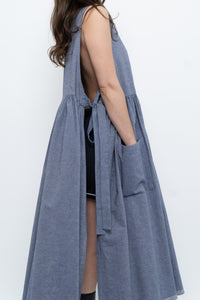 CECIBIRBONA CUCITO A FIRENZE x Denim Apron Dress (S-XL)