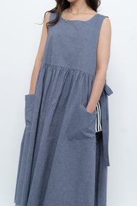 CECIBIRBONA CUCITO A FIRENZE x Denim Apron Dress (S-XL)