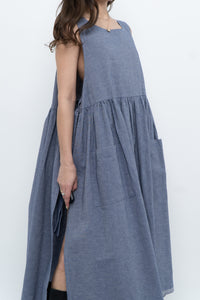 CECIBIRBONA CUCITO A FIRENZE x Denim Apron Dress (S-XL)