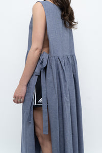 CECIBIRBONA CUCITO A FIRENZE x Denim Apron Dress (S-XL)