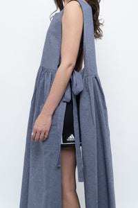 CECIBIRBONA CUCITO A FIRENZE x Denim Apron Dress (S-XL)