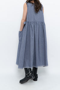 CECIBIRBONA CUCITO A FIRENZE x Denim Apron Dress (S-XL)