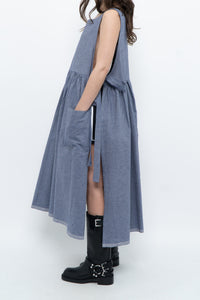 CECIBIRBONA CUCITO A FIRENZE x Denim Apron Dress (S-XL)