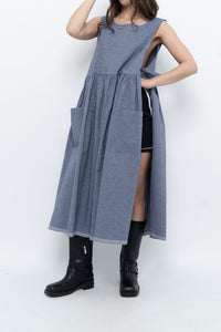 CECIBIRBONA CUCITO A FIRENZE x Denim Apron Dress (S-XL)