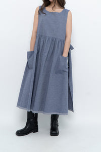 CECIBIRBONA CUCITO A FIRENZE x Denim Apron Dress (S-XL)